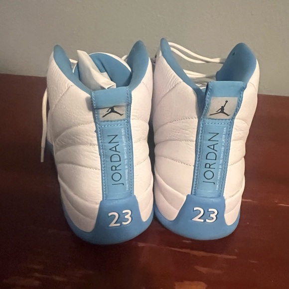 Jordan Men’s Athletic Shoes White and Light Blue Retro 12 Jordan main image 9
